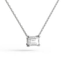 Load image into Gallery viewer, Single Emerald Cut Necklace
