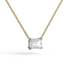 Load image into Gallery viewer, Single Emerald Cut Necklace
