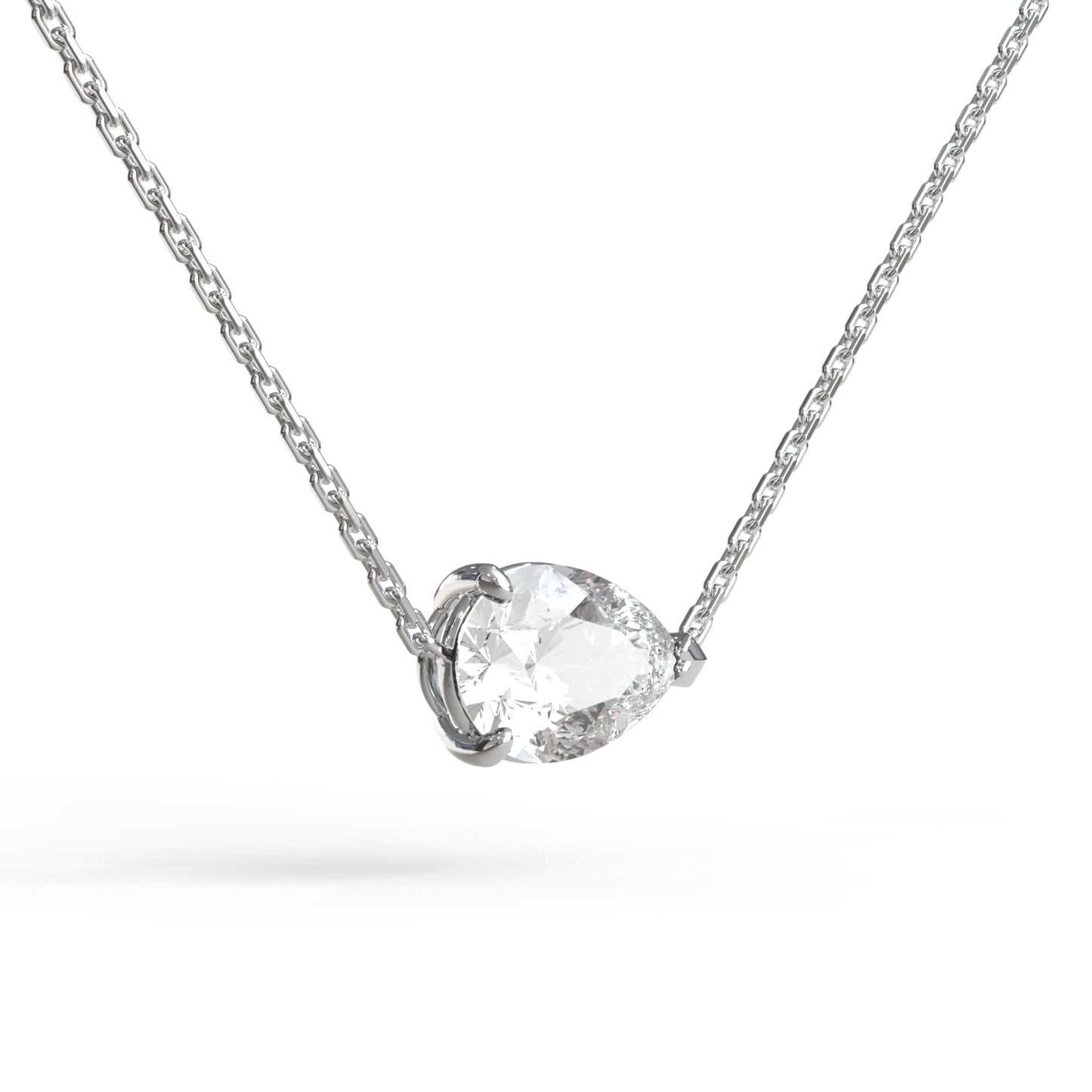 Single Pear Necklace - Arter Jewelry