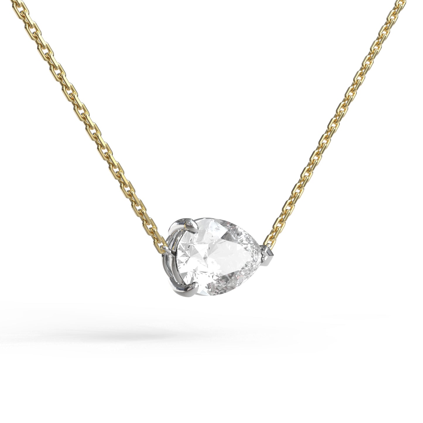 Single Pear Necklace - Arter Jewelry