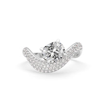 Load image into Gallery viewer, Rosa Cushion Ring Pavé
