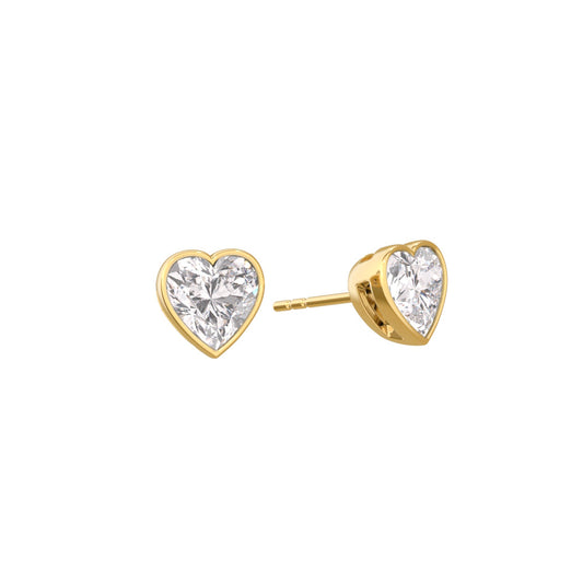 Heart Bezet Set Studs - Arter Jewelry