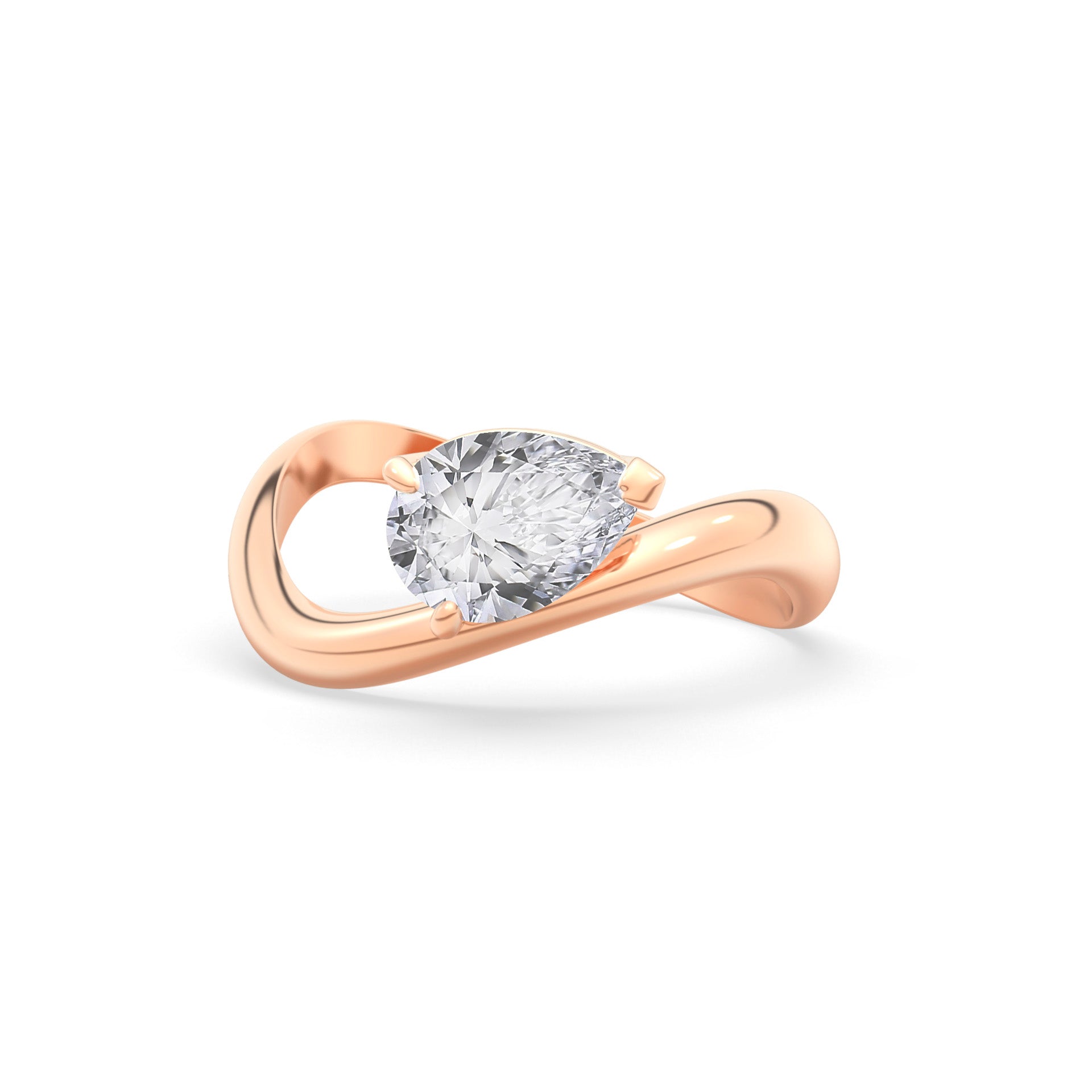 Rosa Pear Ring
