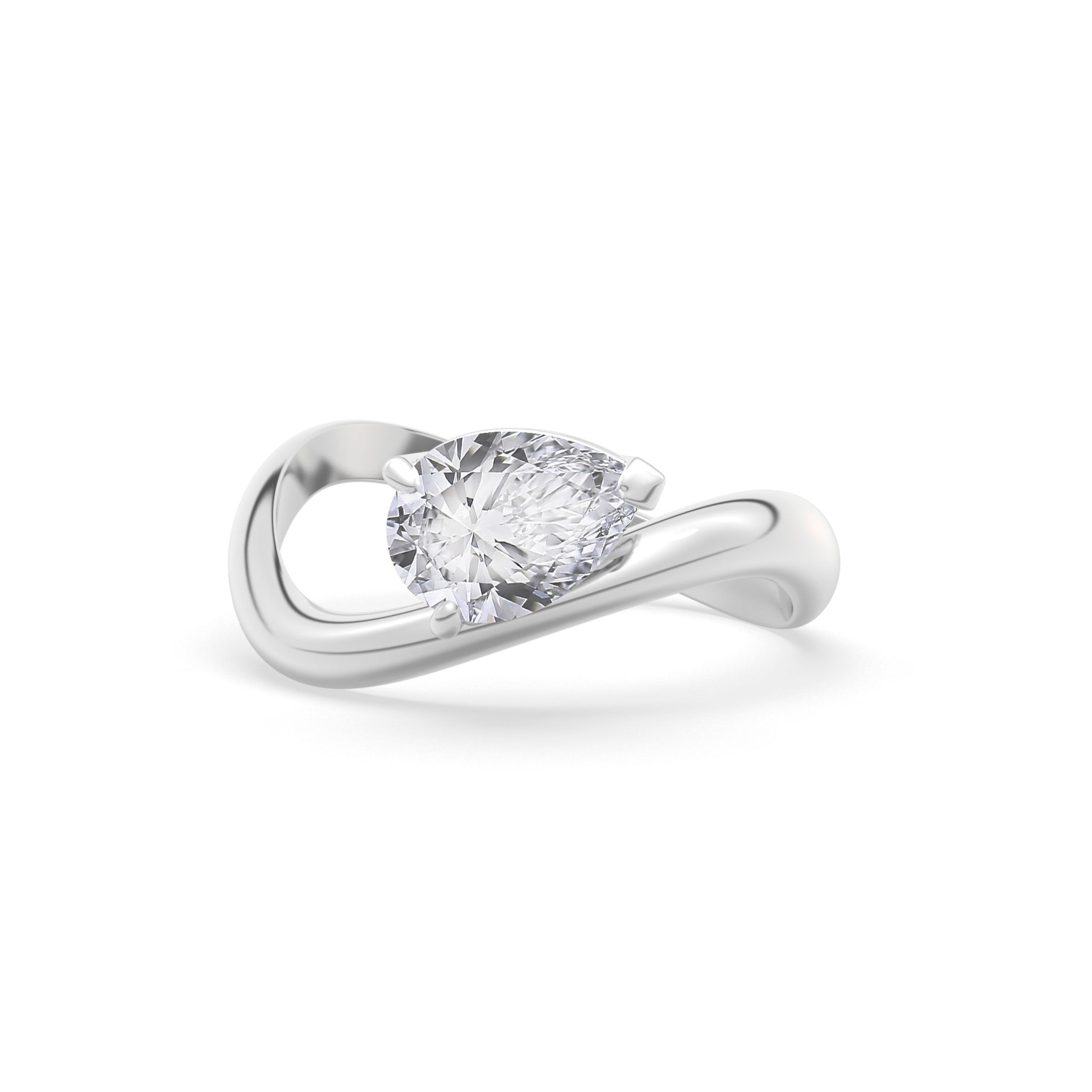 Rosa Pear Ring
