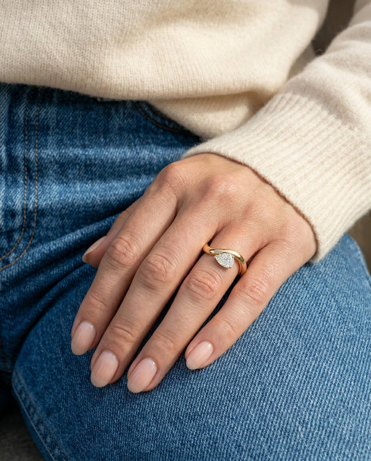 Rosa Pear Ring - Arter Jewelry