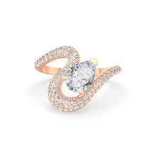 Load image into Gallery viewer, Ada Pear Ring Pavé
