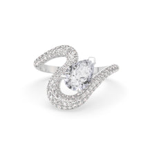 Load image into Gallery viewer, Ada Pear Ring Pavé

