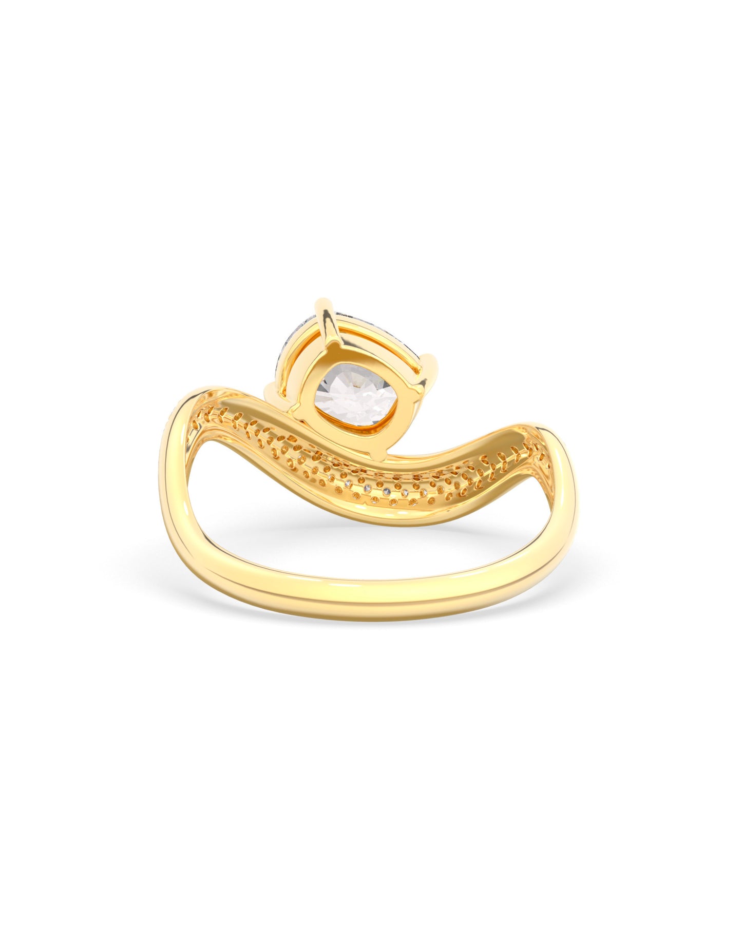 Rosa Cushion Ring Pavé - Arter Jewelry