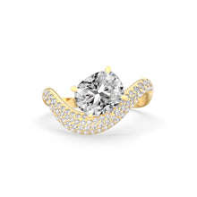 Load image into Gallery viewer, Rosa Cushion Ring Pavé
