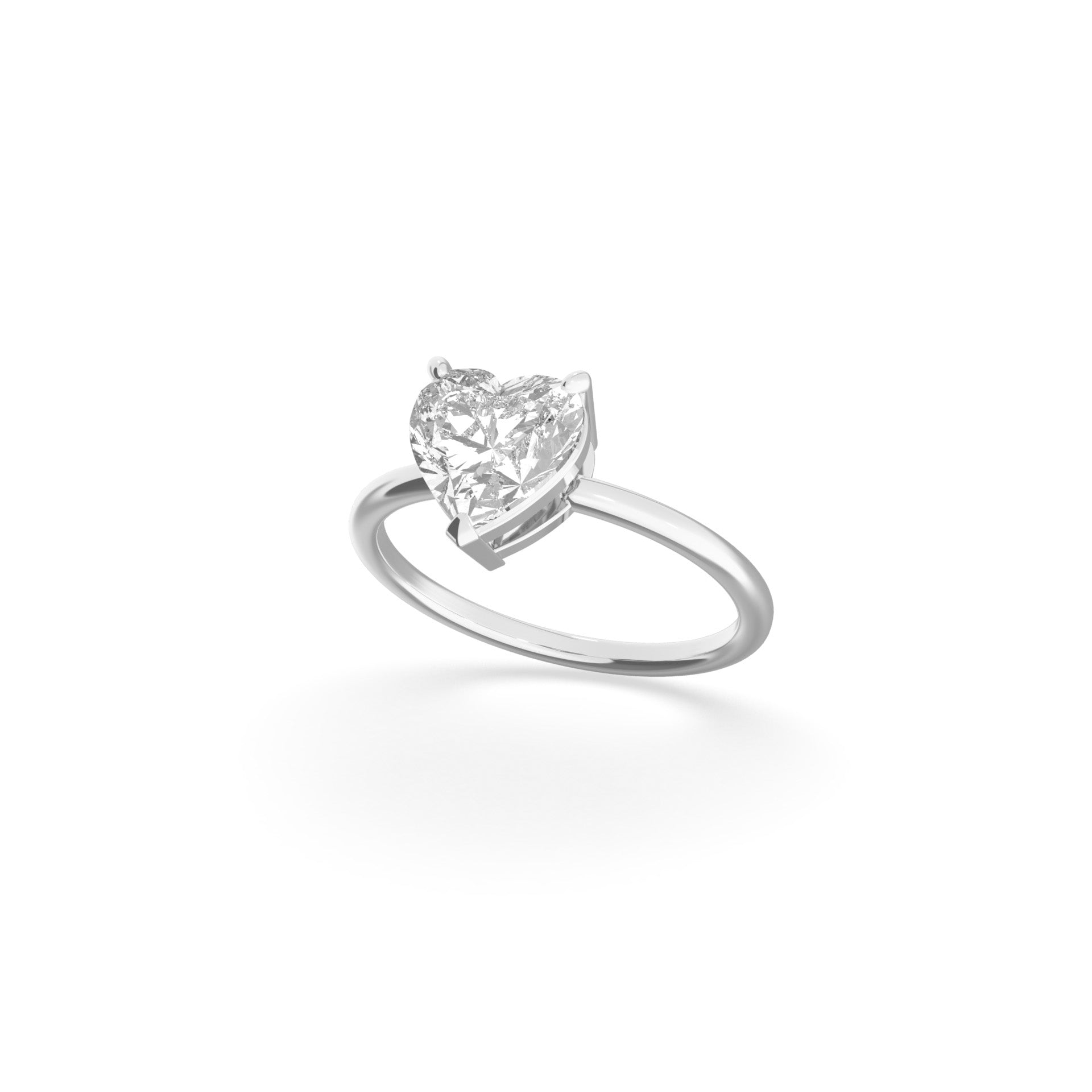 Classic Heart Solitaire Ring - Arter Jewelry