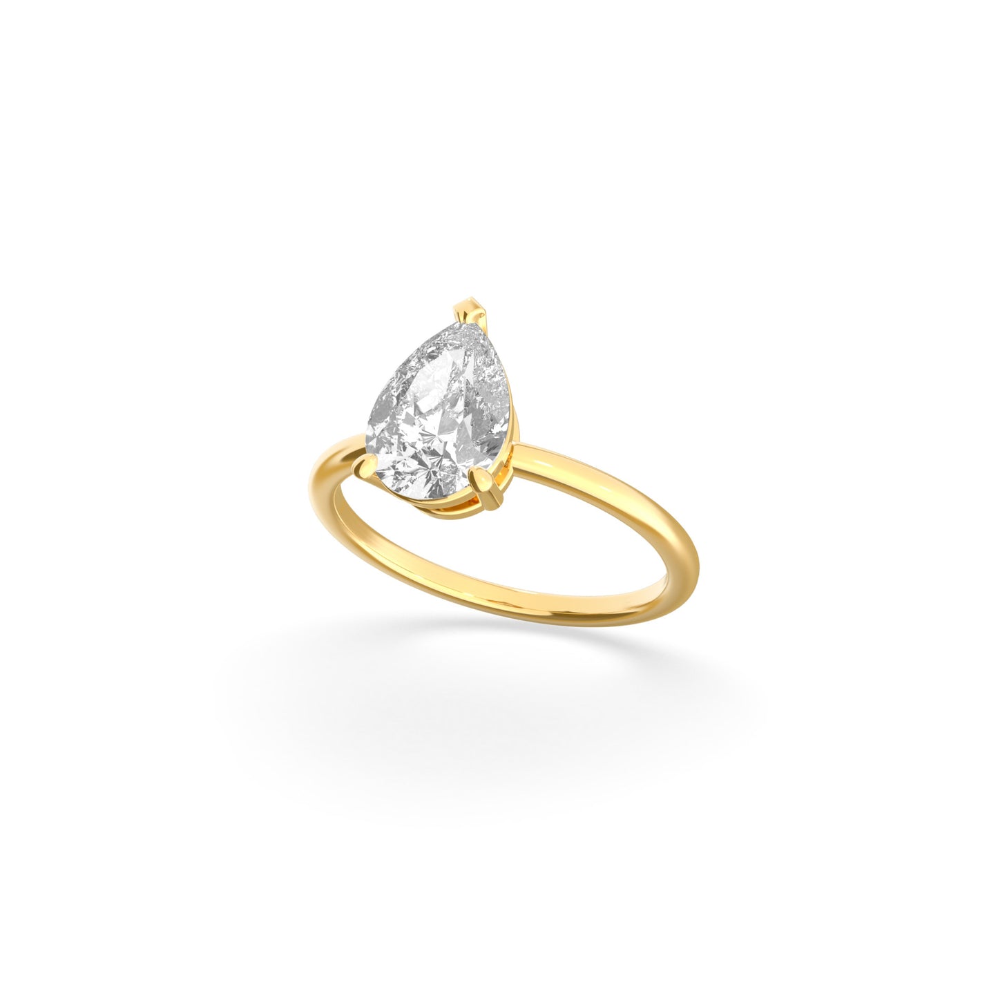 Classic Pear Solitaire Ring - Arter Jewelry