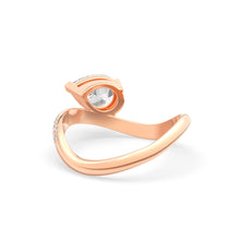 Load image into Gallery viewer, Rosa Pear Ring Pavé
