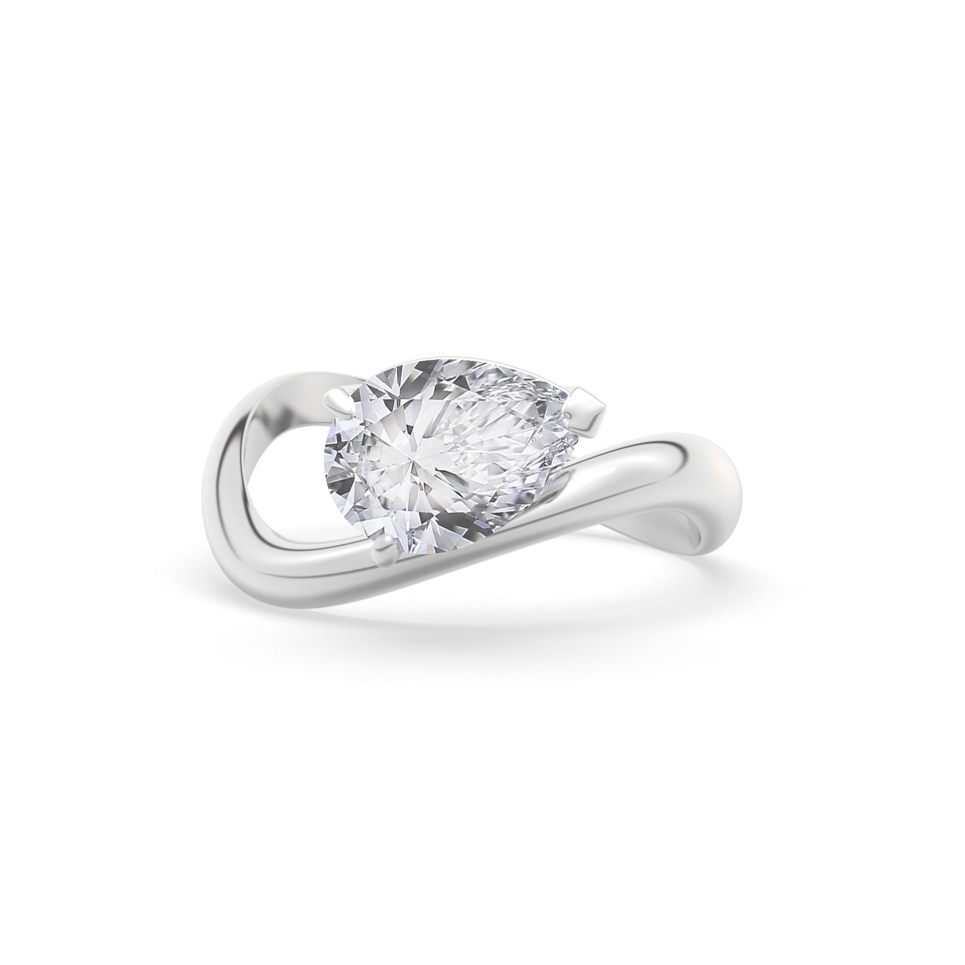Rosa Pear Ring