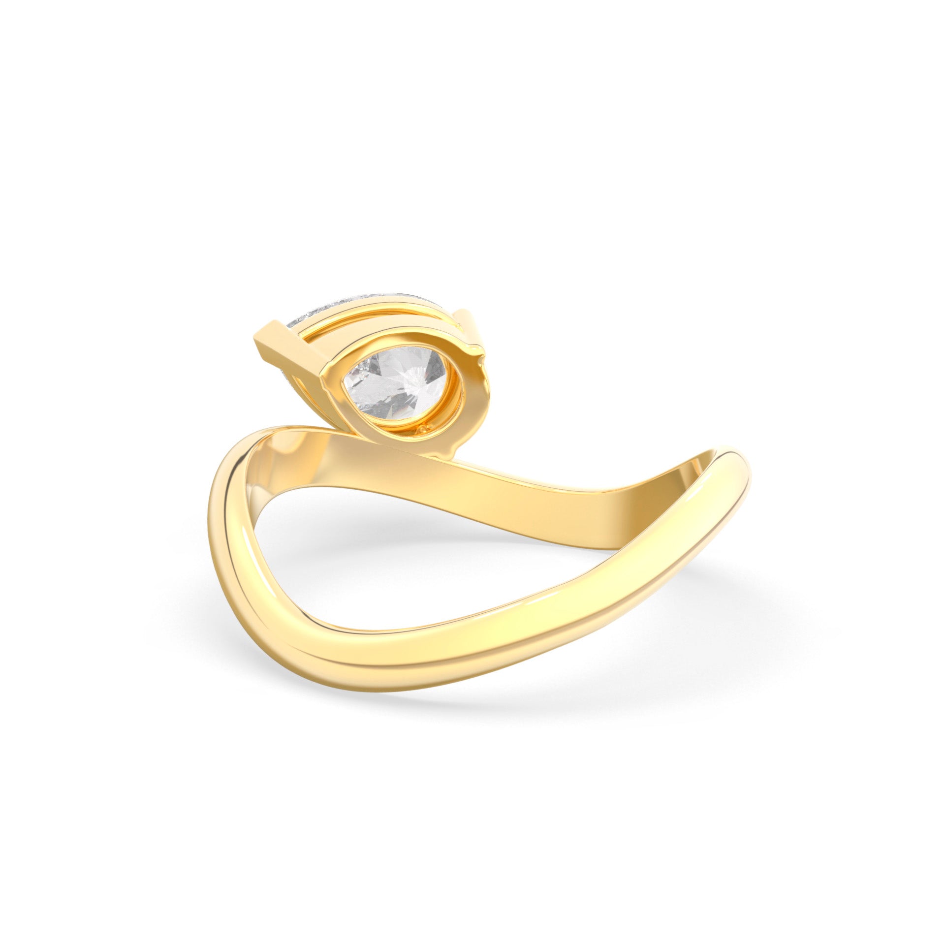 Rosa Pear Ring