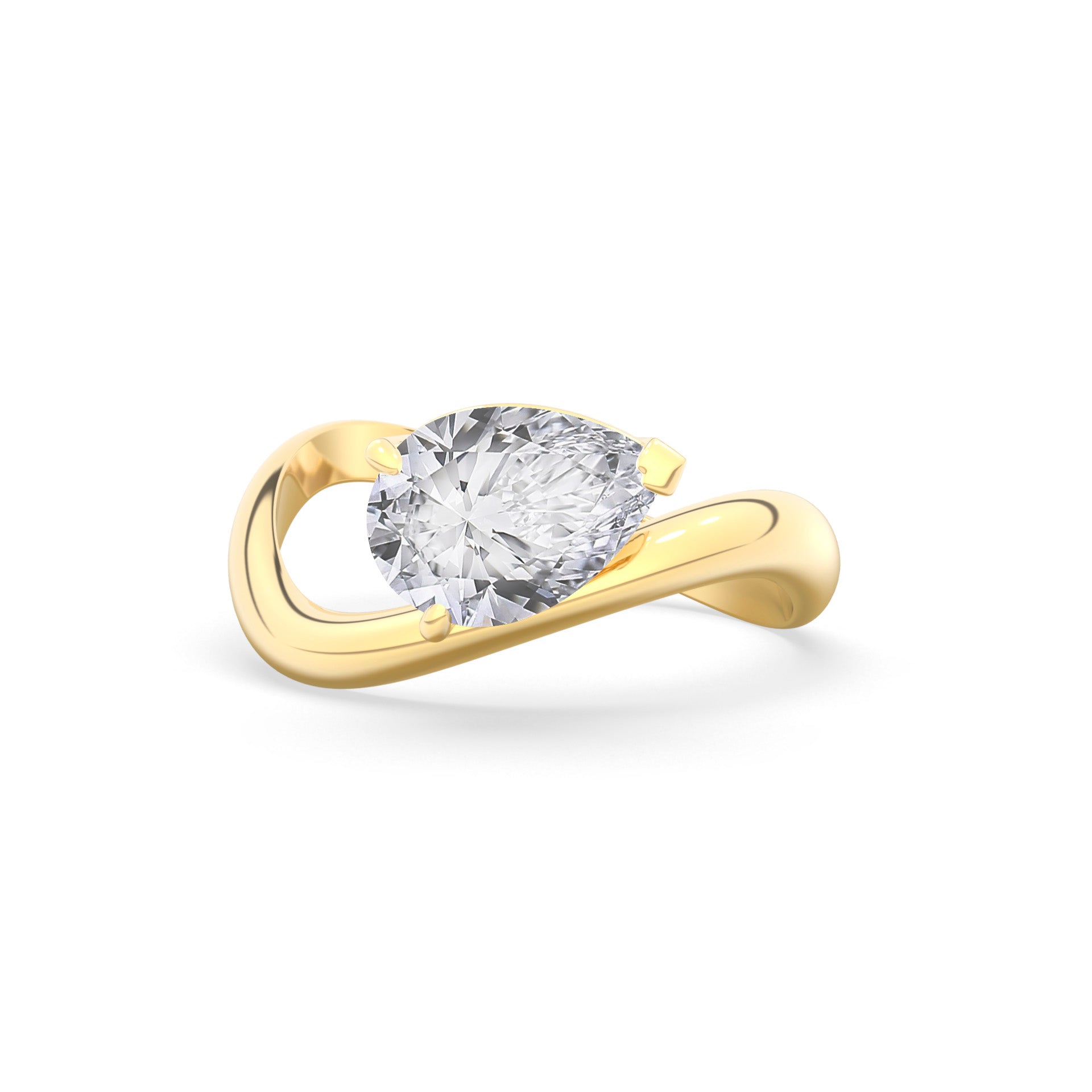 Rosa Pear Ring