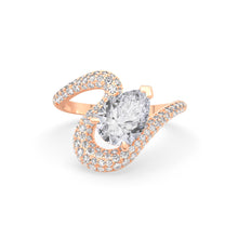 Load image into Gallery viewer, Ada Pear Ring Pavé
