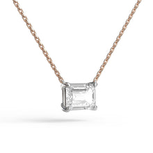 Load image into Gallery viewer, Single Emerald Cut Necklace
