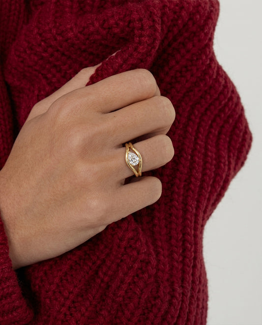 Rafaela Ring - Pear Cut, view 2