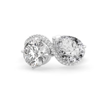 Load image into Gallery viewer, Rosa Two Stone Ring Pavé
