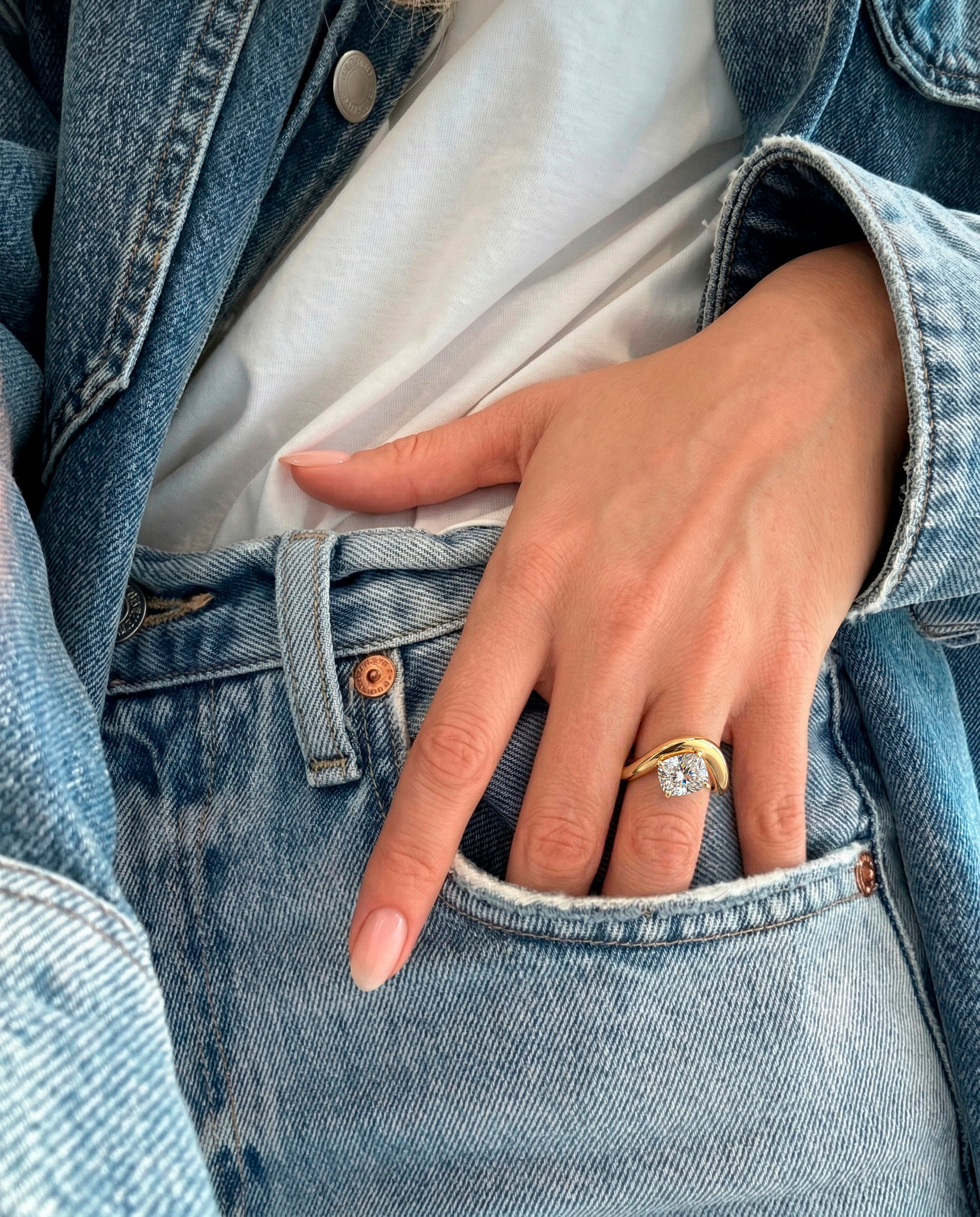 Rosa Cushion Ring - Arter Jewelry