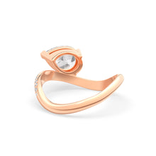 Load image into Gallery viewer, Rosa Pear Ring Pavé

