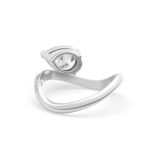 Load image into Gallery viewer, Rosa Pear Ring Pavé
