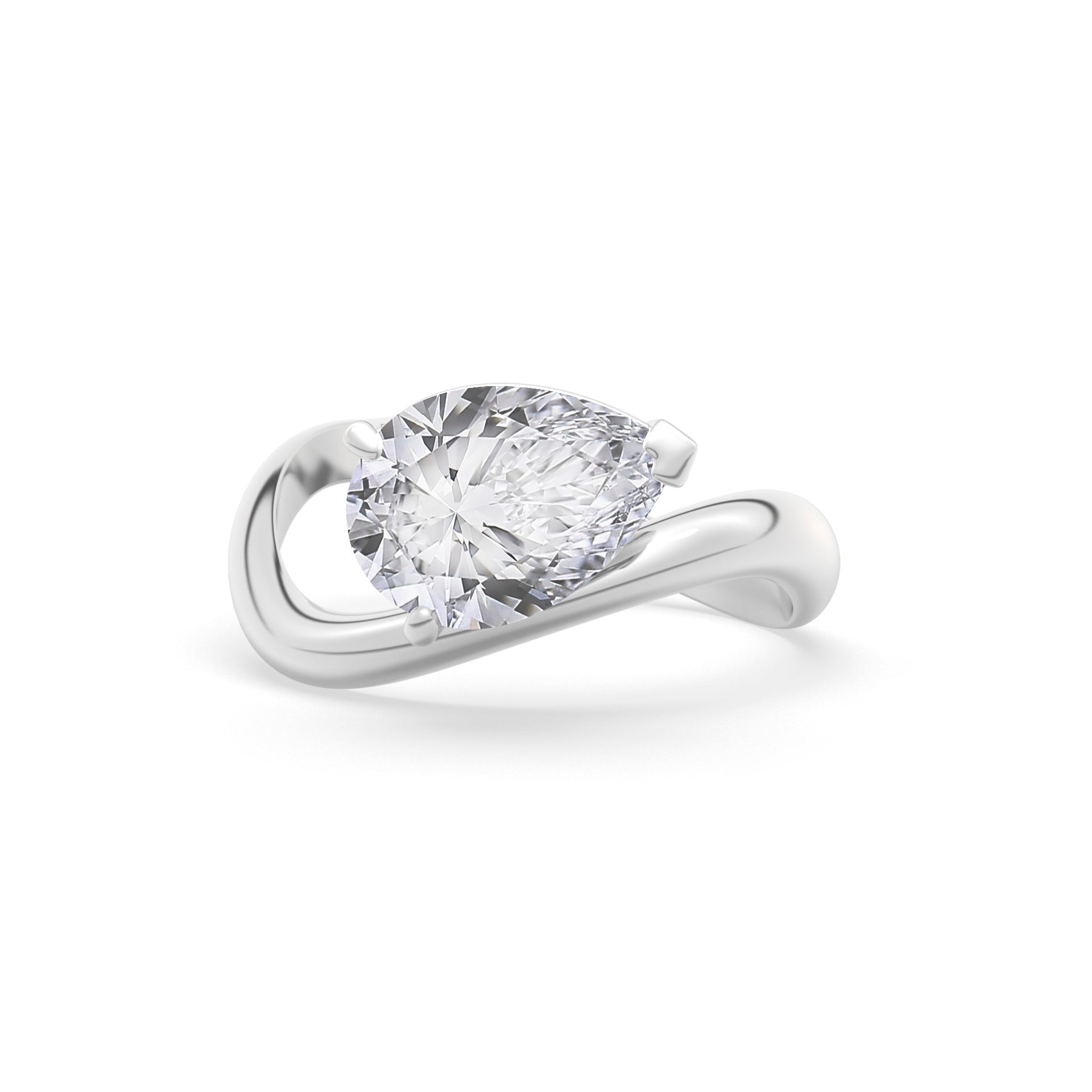 Rosa Pear Ring