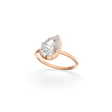 Load image into Gallery viewer, Button Back Ring Pear
