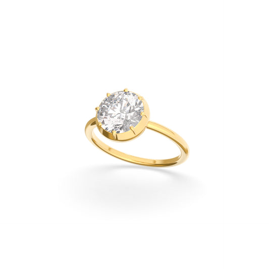 Button Back Ring Brilliant - Arter Jewelry