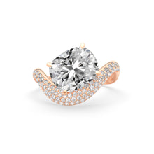 Load image into Gallery viewer, Rosa Cushion Ring Pavé
