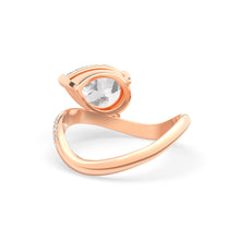 Load image into Gallery viewer, Rosa Pear Ring Pavé

