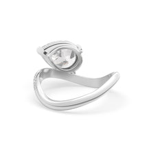 Load image into Gallery viewer, Rosa Pear Ring Pavé
