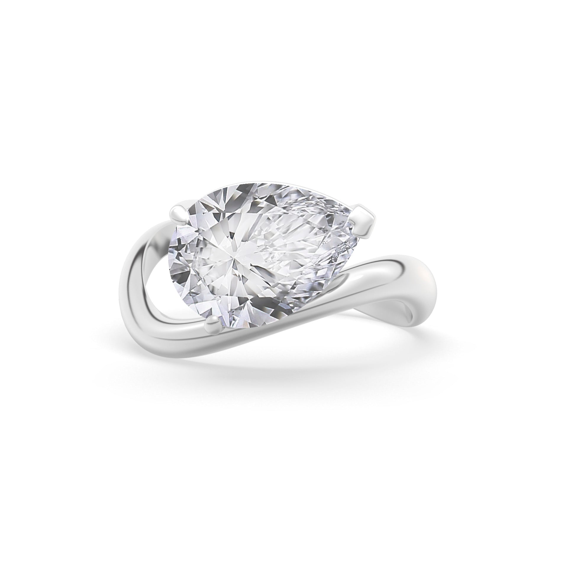 Rosa Pear Ring