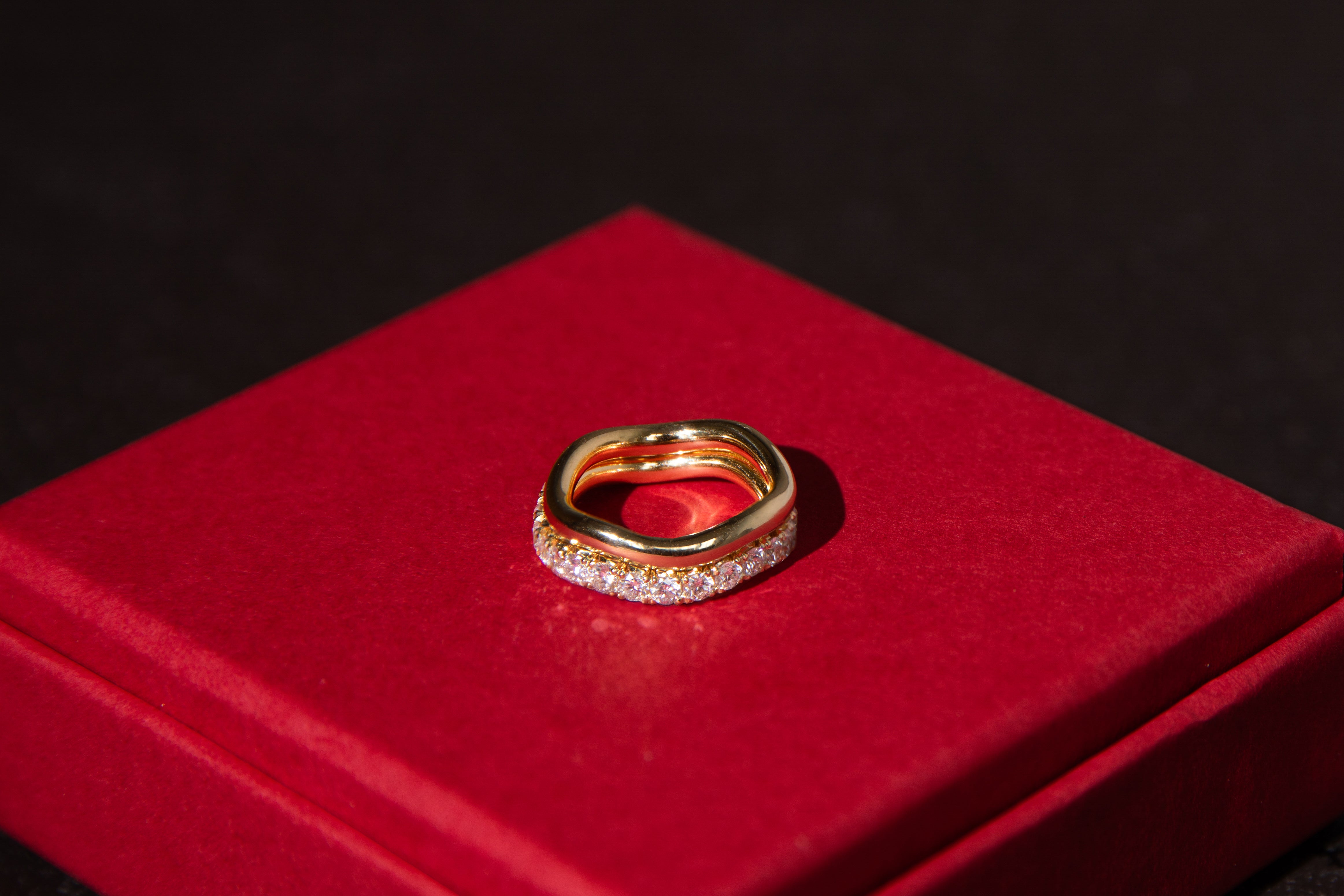 Spaghetti Diamond Ring