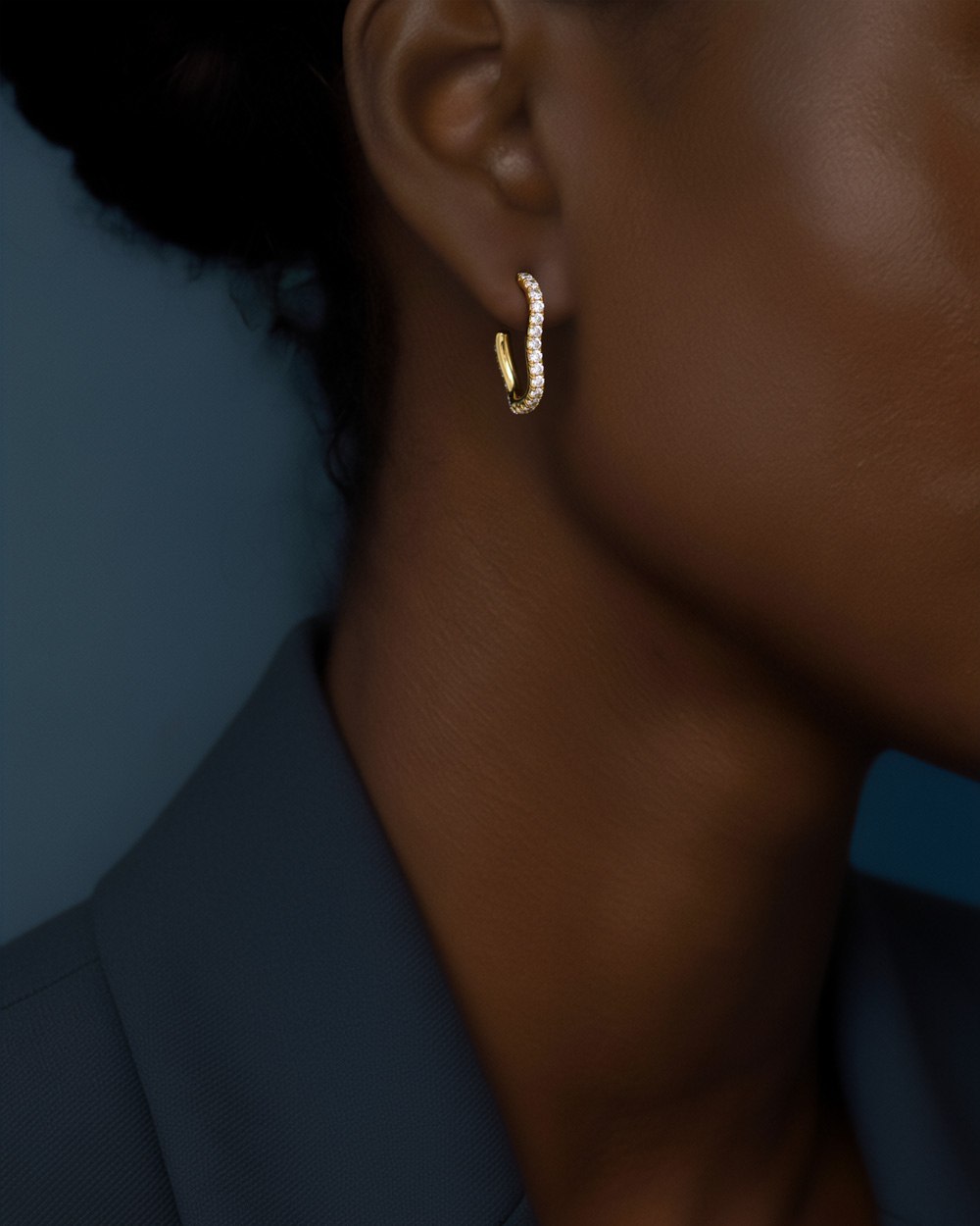 Spaghetti Diamond Hoop - Arter Jewelry