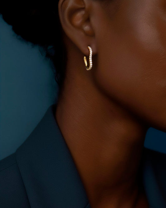 Spaghetti Diamond Hoop - Arter Jewelry