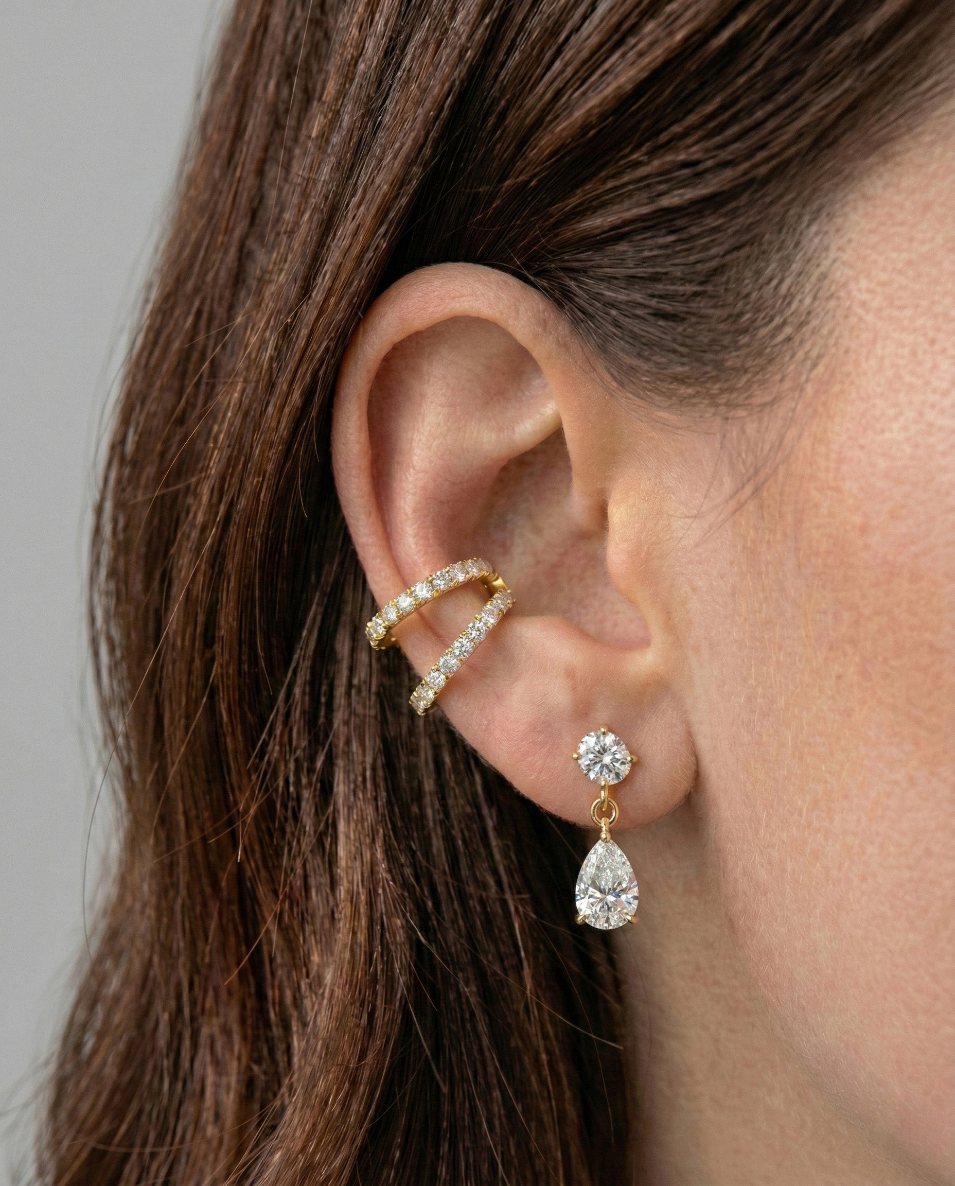 Double Pavé Ear Cuff - Arter Jewelry