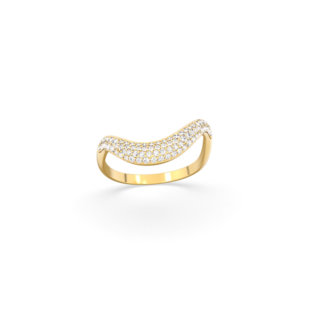 Clara Ring Thick Pavé
