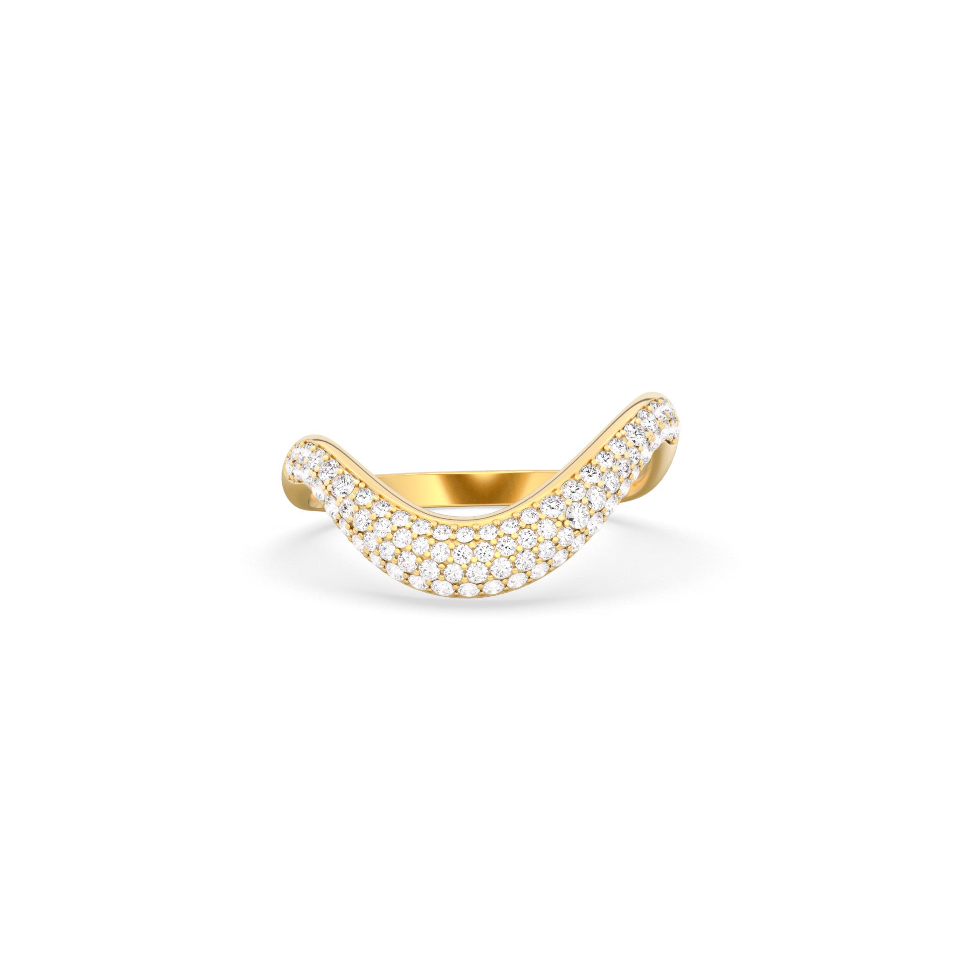 Clara Ring Thick Pavé