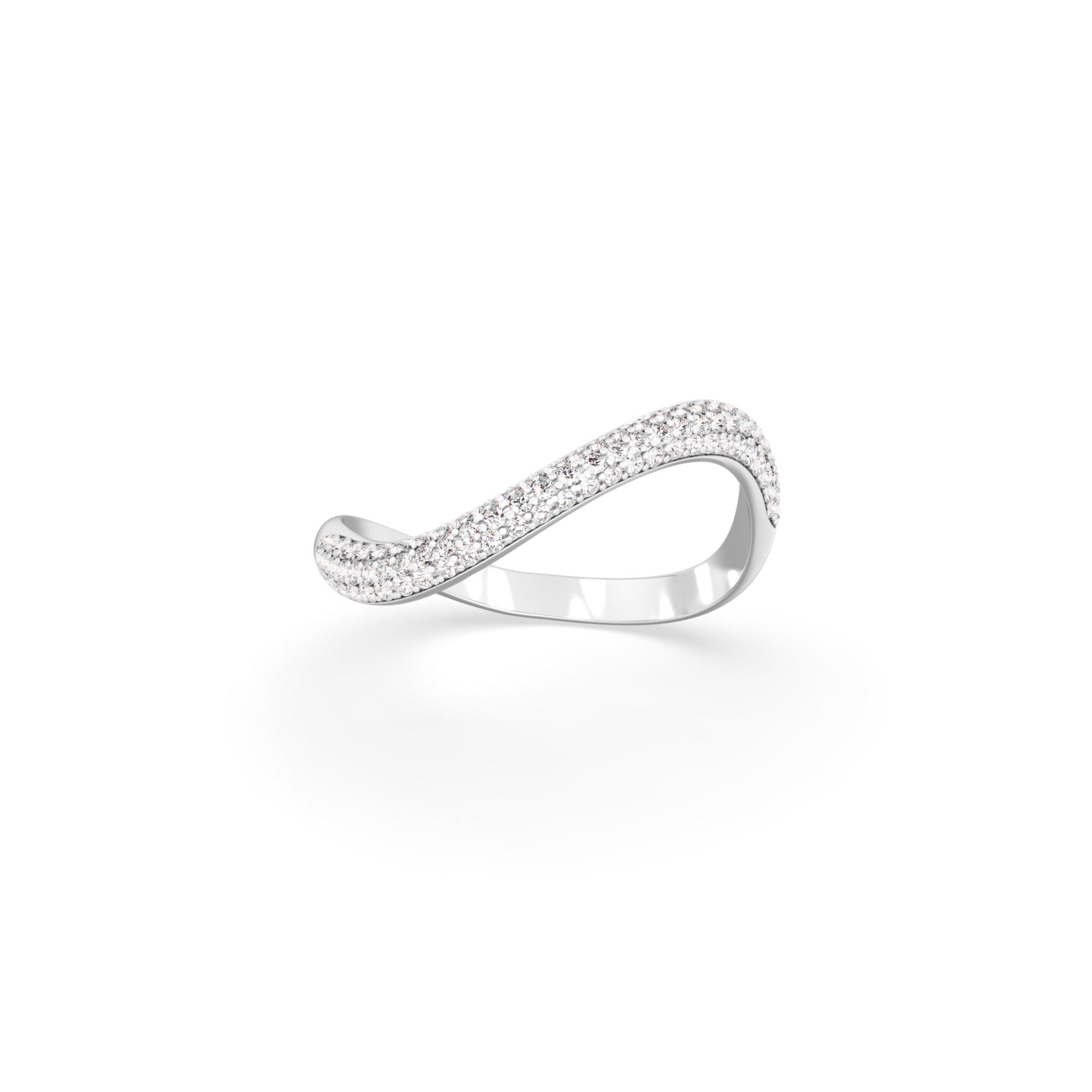 Clara Ring Thin Pavé