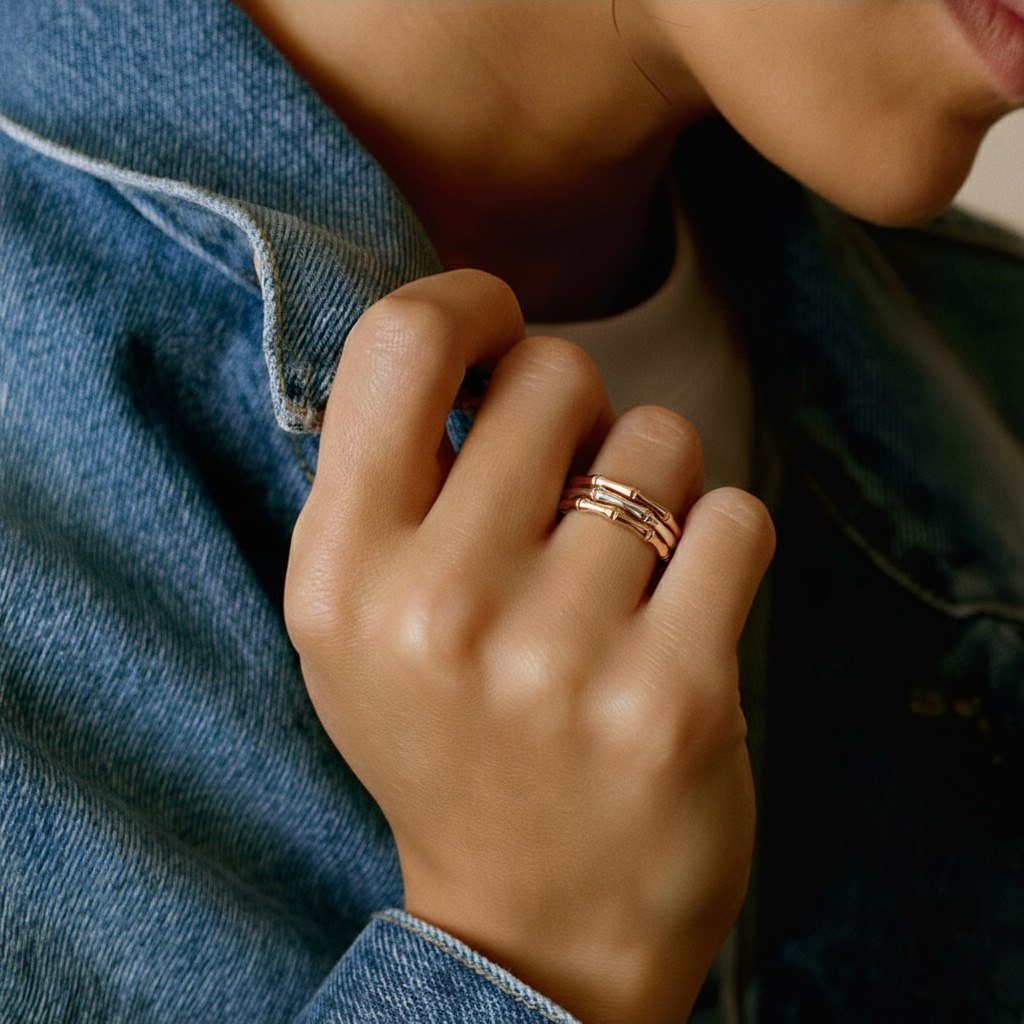 Bamboo fine ring