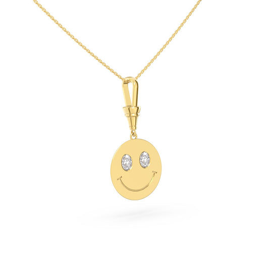 Smiley Pendant - Oval Eyes - Arter Jewelry