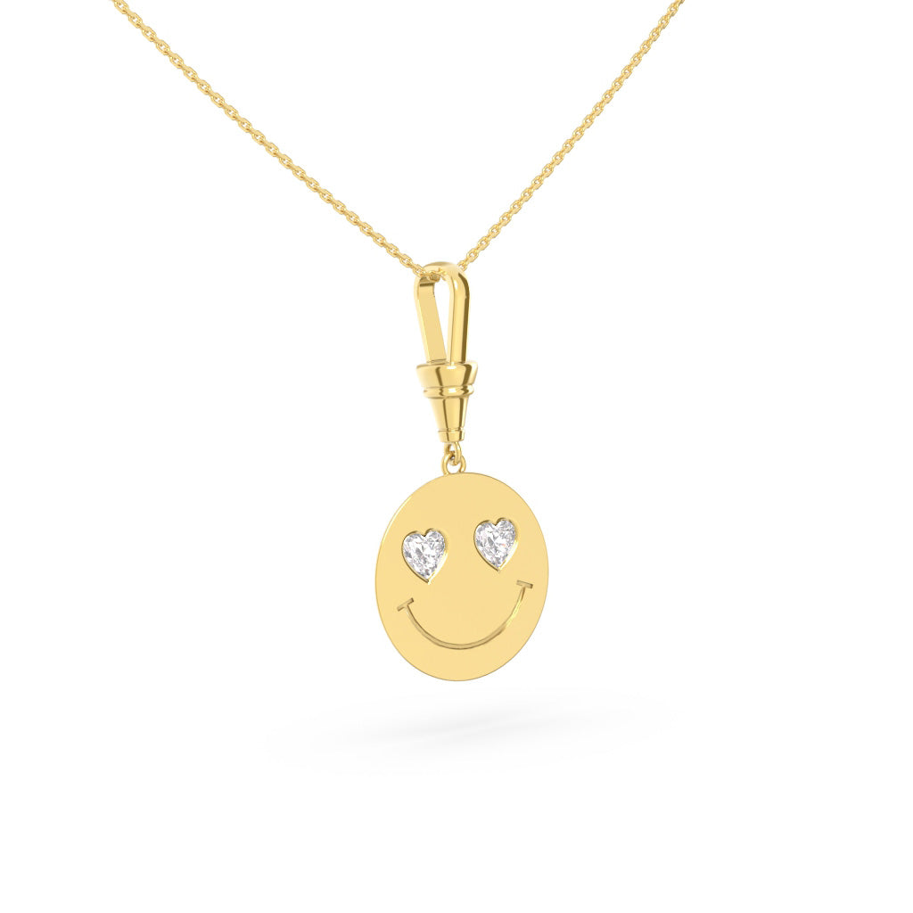 Smiley Pendant - Heart Eyes