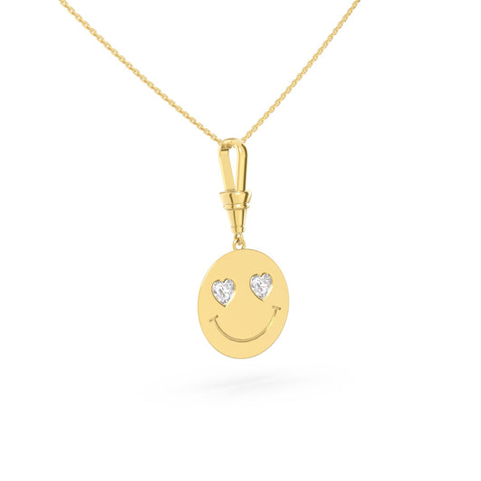 Smiley Pendant - Heart Eyes - Arter Jewelry