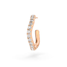 Load image into Gallery viewer, Spaghetti Diamond Hoop
