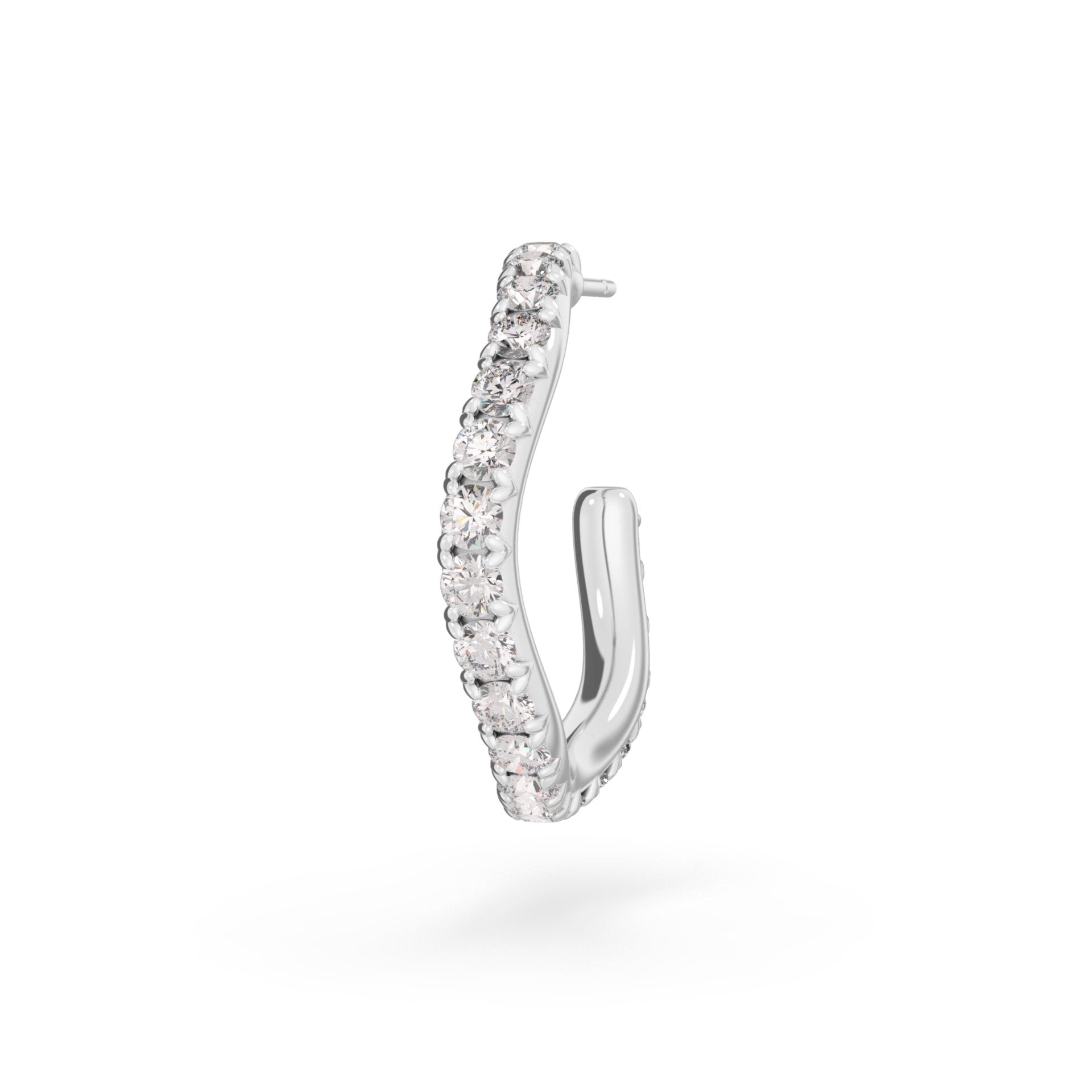 Spaghetti Diamond Hoop
