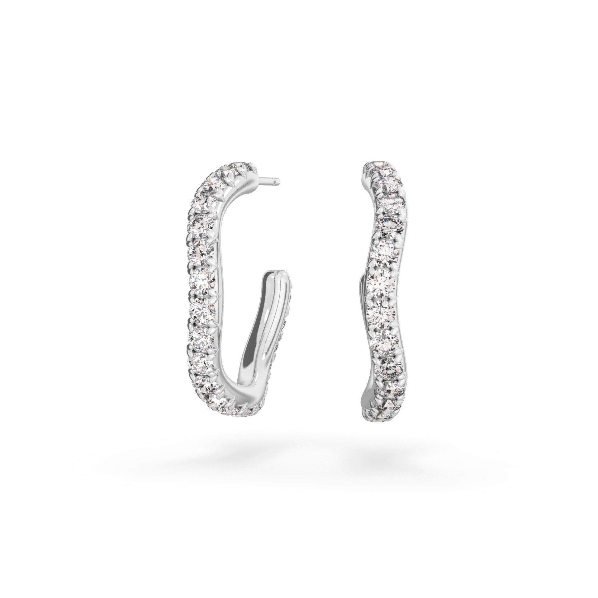 Spaghetti Diamond Hoop