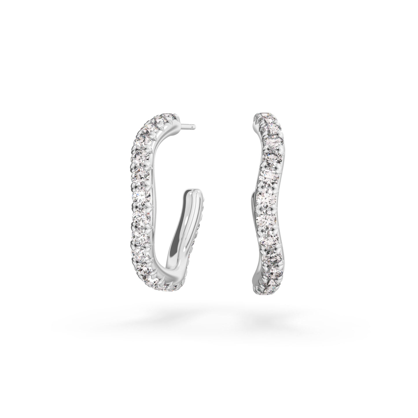 Spaghetti Diamond Hoop - Arter Jewelry
