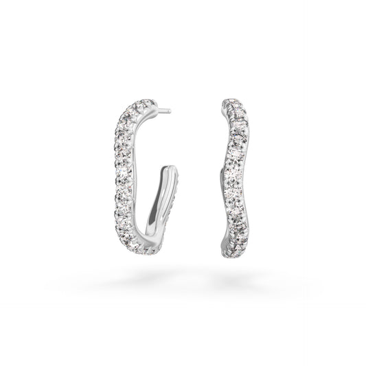 Spaghetti Diamond Hoop - Arter Jewelry
