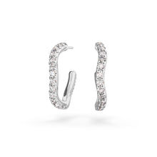 Load image into Gallery viewer, Spaghetti Diamond Hoop
